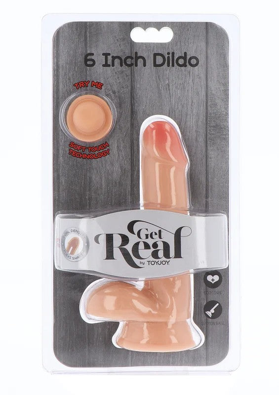 GetReal–DualDensity6InchDildo–mitSaugfuß
