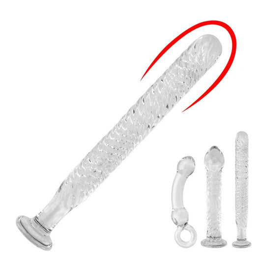 Glasdildo-Buttplug–Kristall-Analdildo,Prostata-Massagegerät,Sexspielzeug
