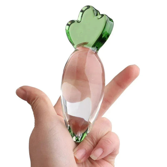 Glasdildo-Buttplug–Rettich-Kristall-Analdildos,SexspielzeugfürFrauenundMänner