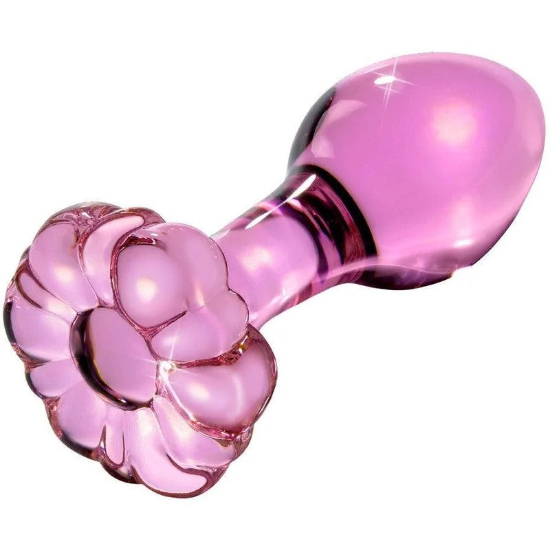 Glasplug„No.48“Plugheiss&kalterleben–Ø3.5cm(pinktransparent)