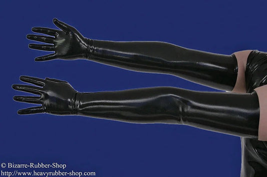 Gloveslongdifferentstrengthsblack8Rubber0,90mm