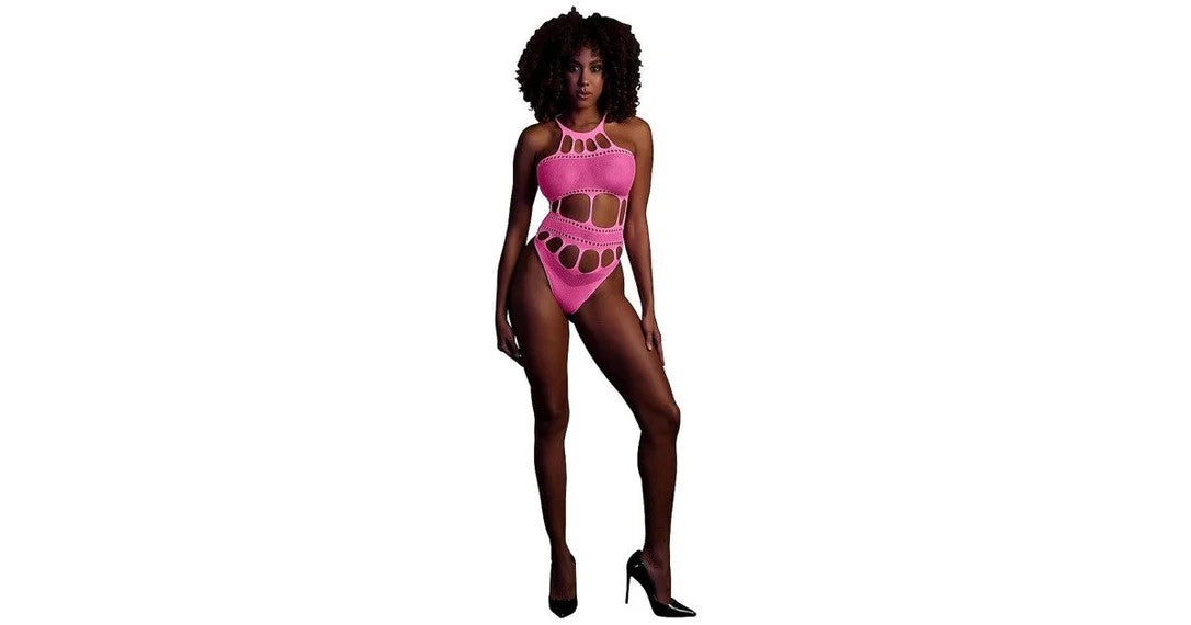 GlowInTheDarkBodyWithGrecianNecklinePink