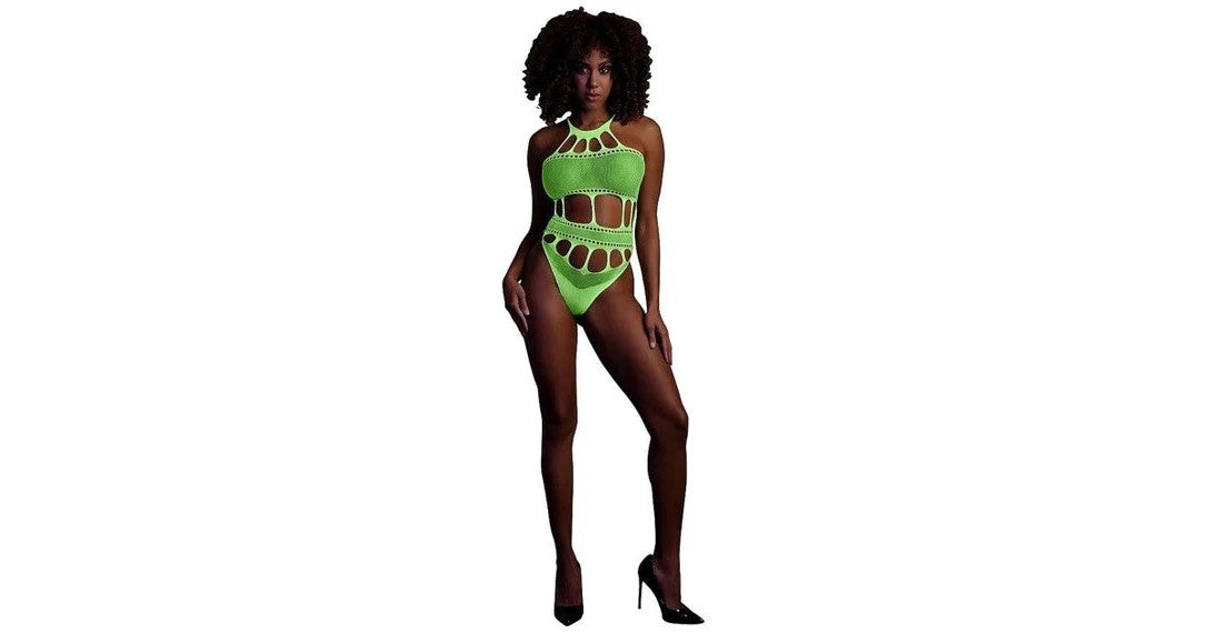 GlowInTheDarkBodyWithGrecianNecklineGreen