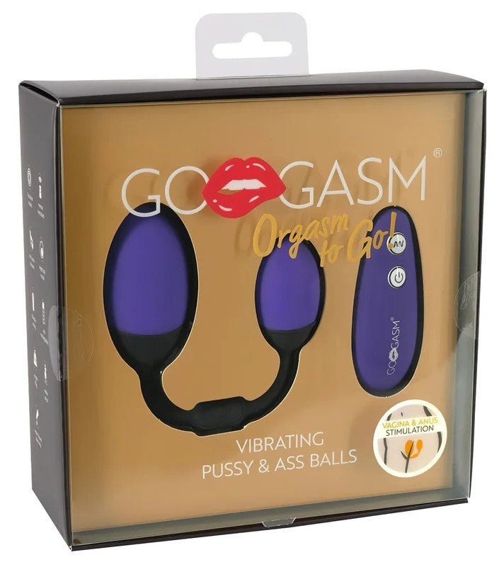 GoGasmPussy&Ass–Vibrations-Ei-Duo(Lila-Schwarz)