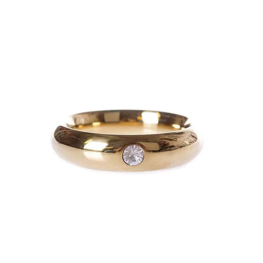 GoldDonutCockringwithJewel40mm