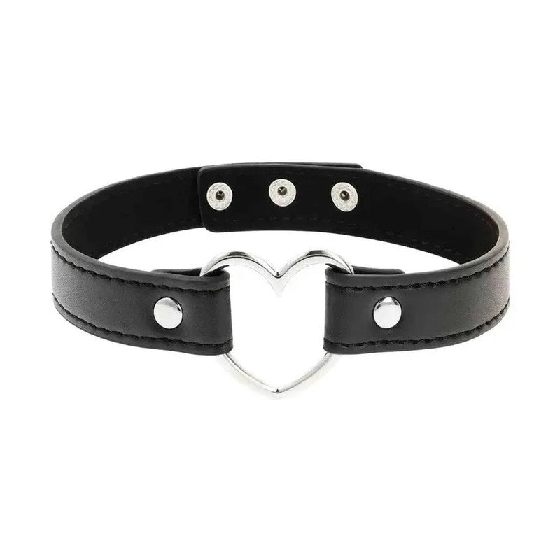 Halsband„Herz“ausveganemLeder