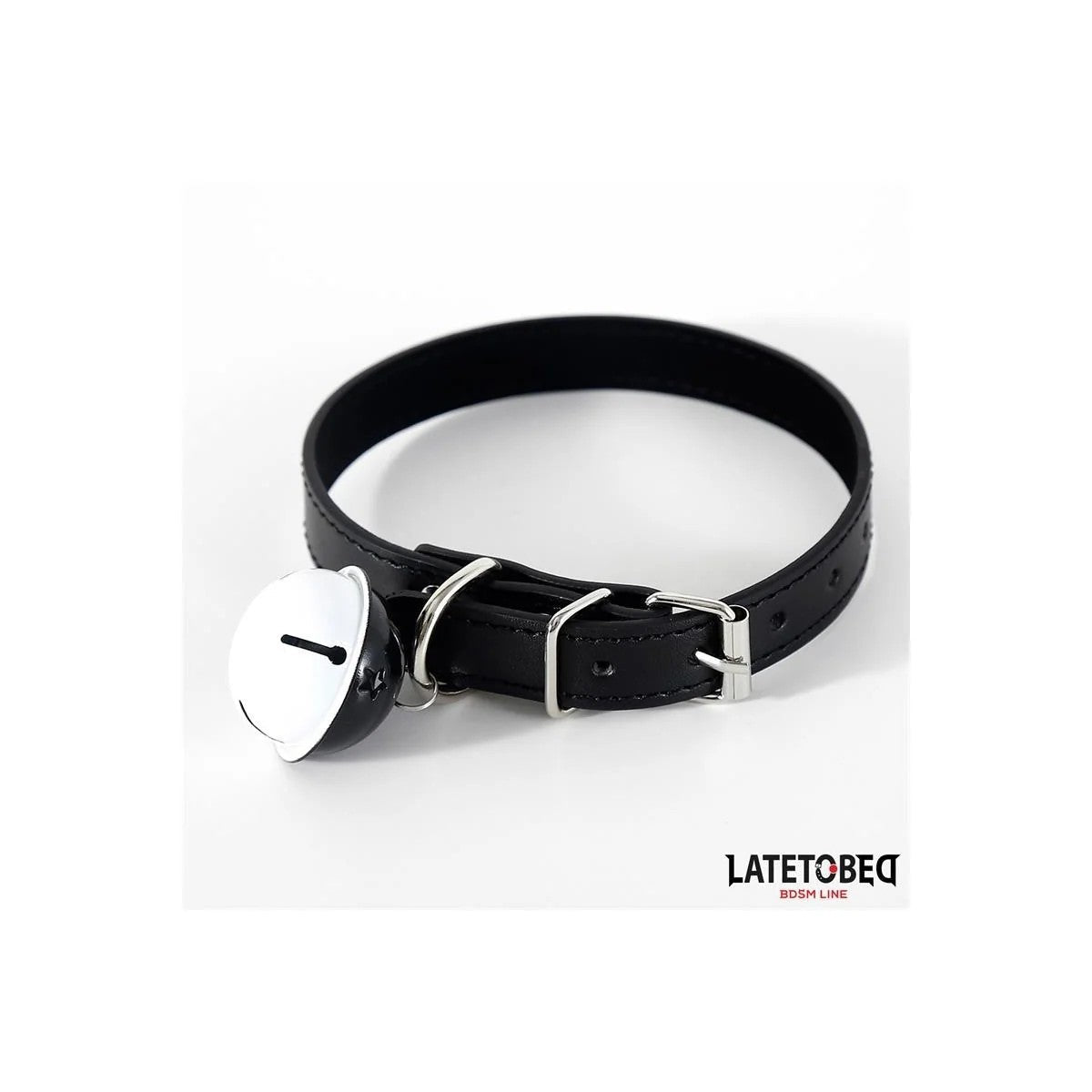 HALSBANDMITGLOCKESCHWARZVERSTELLBARVONLATETOBEDBDSMLINE
