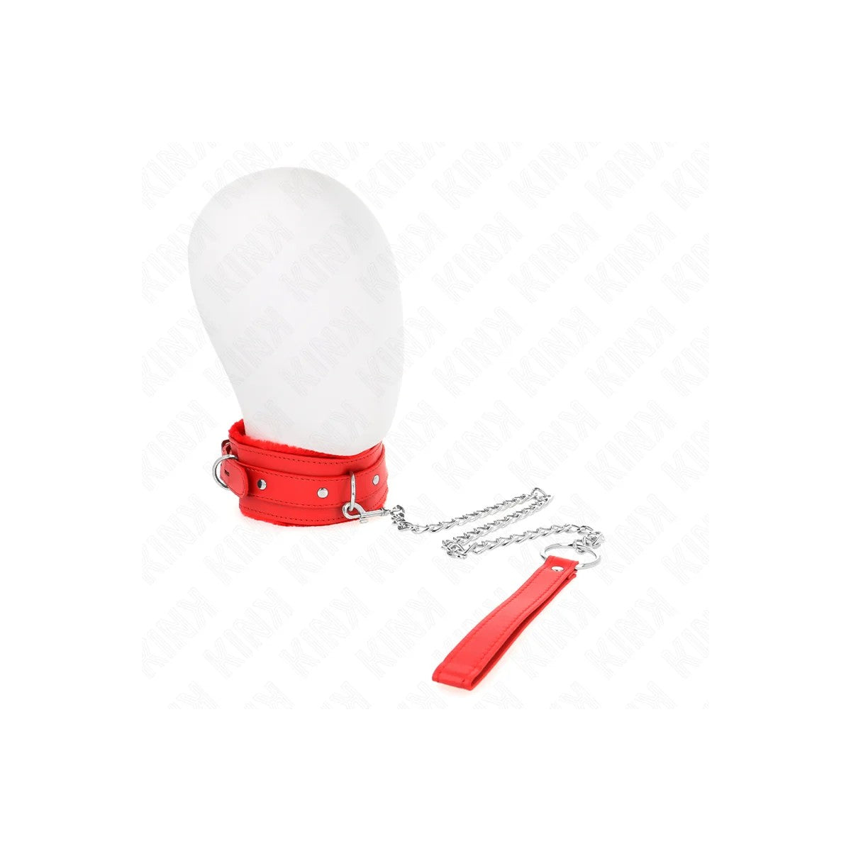 HALSBANDMITLEINE65CMMITEINSCHRÄNKUNGENROT36-42CMX5,5CMVONKINKCOLLAR&GAG