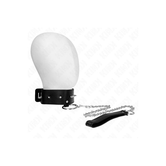 HALSKETTE65CMMITLEINEMITSILBERNENNIETENMODELL2VERSTELLBAR36-43CMX5CMVONKINKCOLLAR&GAG