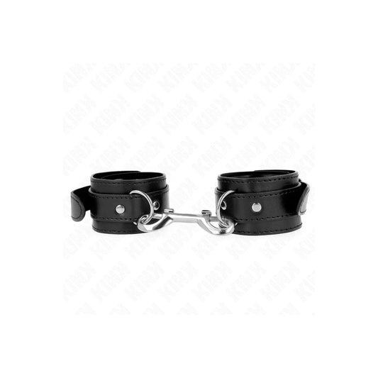 HANDFESSELNEINZELNENIETENREIHESCHWARZVERSTELLBAR17-28CMX5CMVONKINKWRISTRESTRAINT