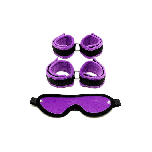 HANDSCHELLEN,FUSSFESSELNUNDMASKELILAVONBONDAGEPLAY