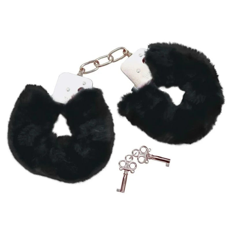 Handschellen»SoftCuffs«ausMetallundPlüsch,schwarz