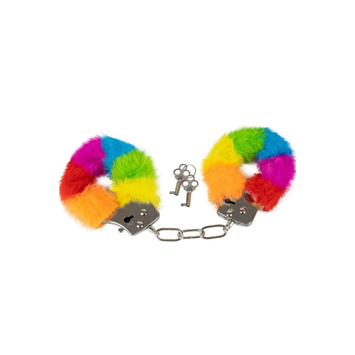 HANDSCHELLENAUSMETALLMITREGENBOGENGEFÜTTERTVONSPENCER&FLETWOOD