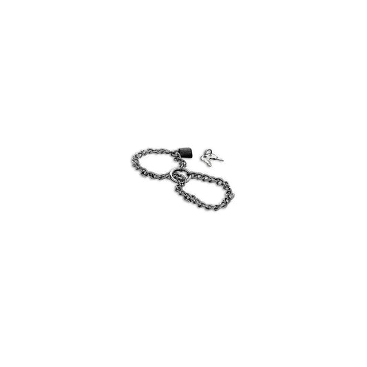 HANDSCHELLENMITEDELSTAHLKETTE.VONMETALHARD