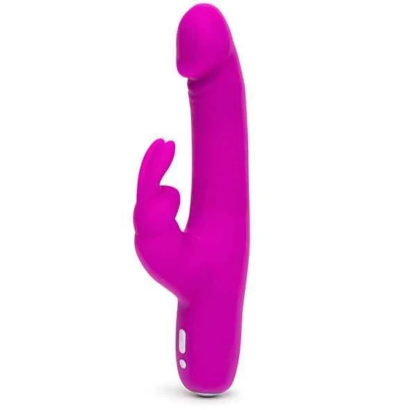 HappyRabbitSlimlineRealisticRabbitVibratorPurple