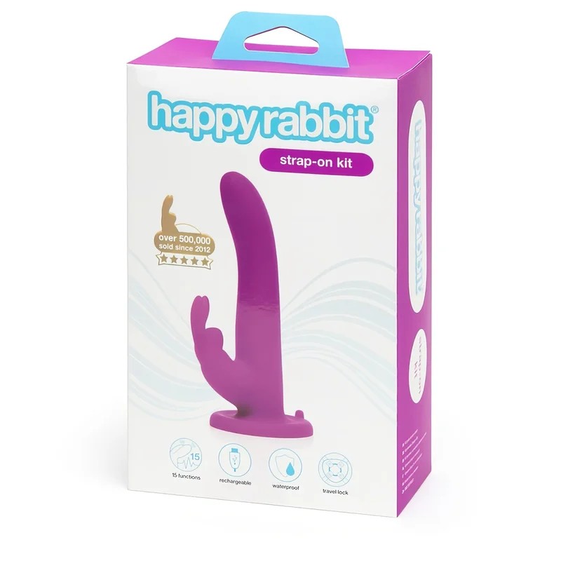HappyrabbitStrap-On–lilaKaninchenStrap-OnVibrator