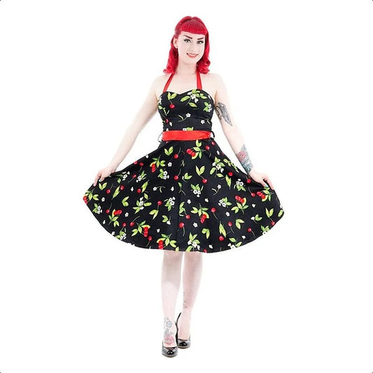 Hearts&RosesRockabillyKleid“Maggy”cherryblack