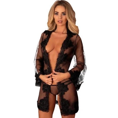 HerinaLcXg056Morgenmantel+PantySchwarzOneSize|LivcoCorsettiFashion