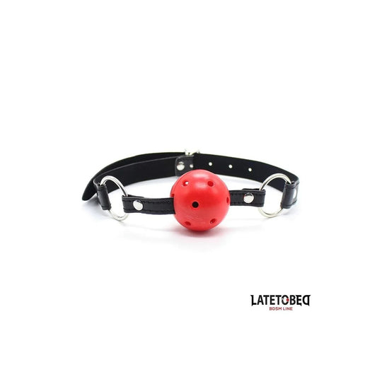 HOHLERHARTBALL-KNEBELVONLATETOBEDBDSMLINE