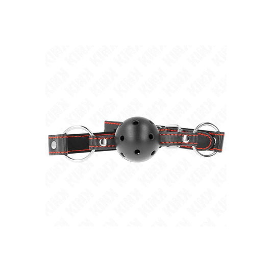 HOHLHARTERSCHWARZERBALLKNEBELMODELL265X2,5CMVONKINKCOLLAR&GAG