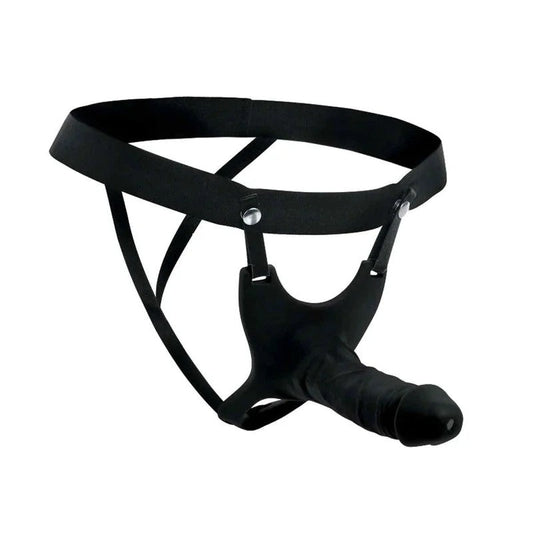 HollowSiliconeDildoStrap-onBlack