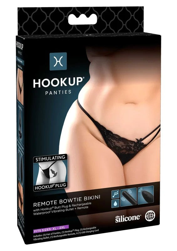 HookUpPantiesRemoteBowtieBikiniXL-XXL