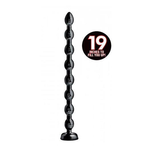 Hosed–Analschlange„Beaded“–schwarz