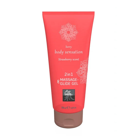 HOT–2in1MassageundGleitgelErdbeere200ml