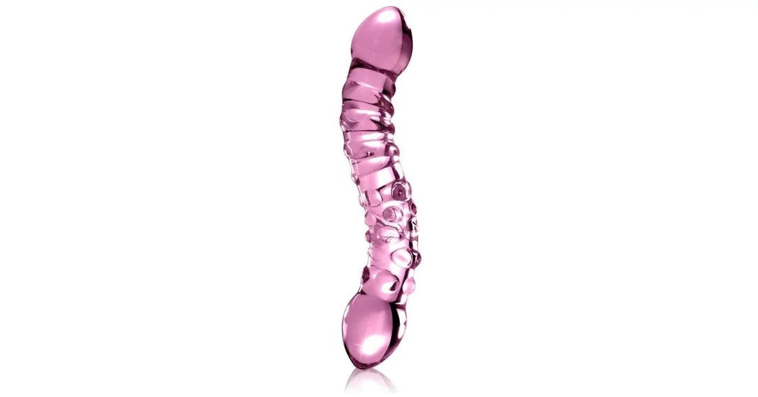 IciclesGlassDildoNo55Pink