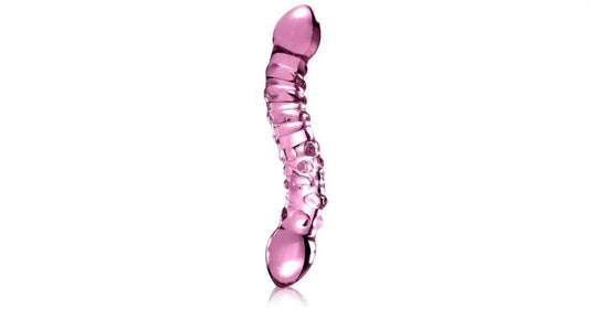 IciclesGlassDildoNo55Pink