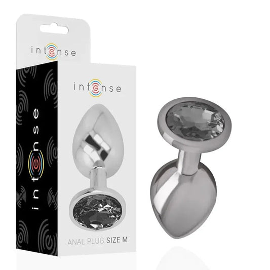 INTENSE–ANALPLUGAUSALUMINIUMMETALLMITSCHWARZEMGLAS,GRÖSSEM
