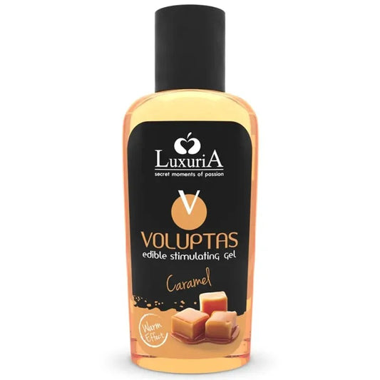 INTIMATELINELUXURIA–VOLUPTASESSBARESMASSAGEGELMITWRMENDEMEFFEKT–KARAMELL100ML