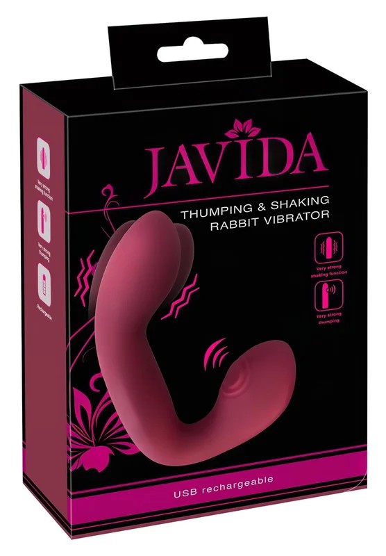 JavidaThumping–PulsierenderG-Punkt-undKlitoris-Vibrator(rot)
