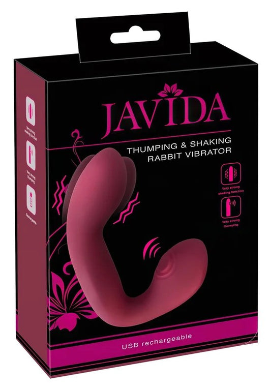 JavidaThumping–PulsierenderG-Punkt-undKlitoris-Vibrator(rot)