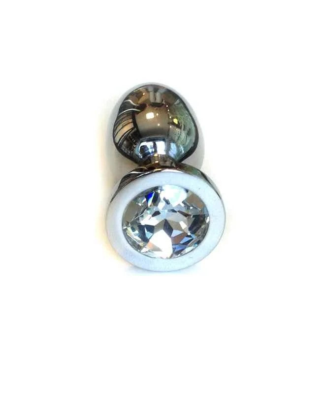 JewelButtplugMediumClear2,9cm