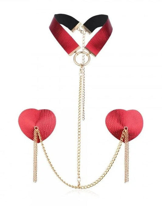 JoyJewelsHeartRedNippleCover