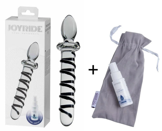 JOYRIDEPremiumGlassiXSet01transparent,schwarz20,5cm