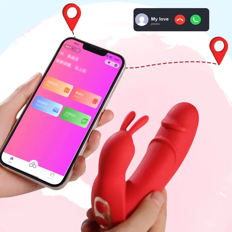 Kaninchen-Klitoris-Vibrator–APP-gesteuerterG-Punkt-Vibrator,Klitoris-Stimulator,weiblichesSexspielzeug