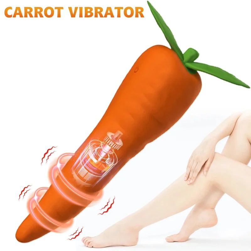 Karotten-G-Punkt-Vibrator–Nippel-Klitoris-Stimulator,weiblichesSexspielzeug