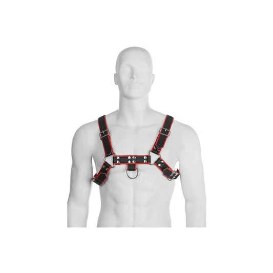 KETTENHARNESSIIISCHWARZ/ROTVONLEATHERBODY
