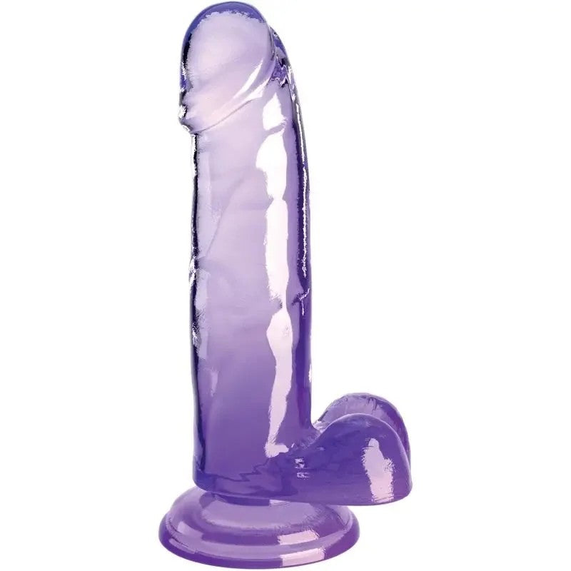 KINGCOCK–CLEARREALISTISCHERPENISMITKUGELN15.2CMLILA
