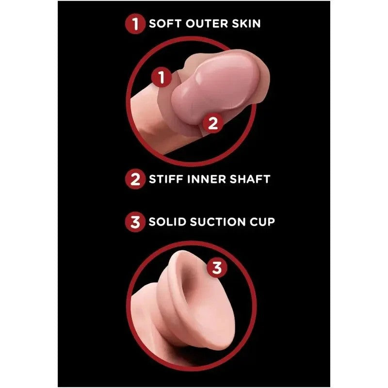 KINGCOCK–PLUS3DDILDOSWINGINGBALLS15.2CMHELLEHAUT