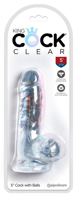 KingCock5″CockwithBallsclear