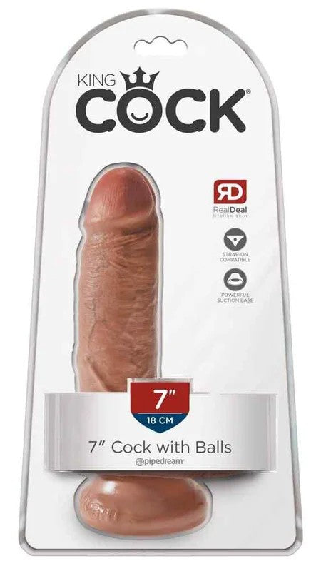 KingCock7″CockwBallsTan