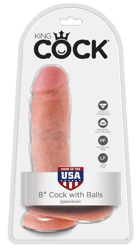 KingCock8inchCockBallsFl