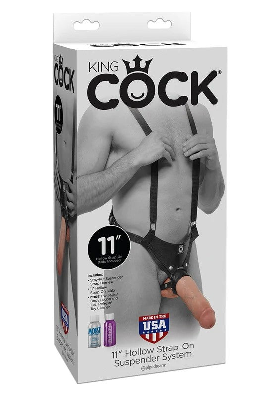 KingCockHollowStrapOn11Inch