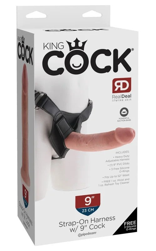 KingCockStrap-onHarnesswith9InchCockFlesh