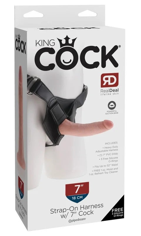 KingCockStraponHarnesswith7″CockFlesh