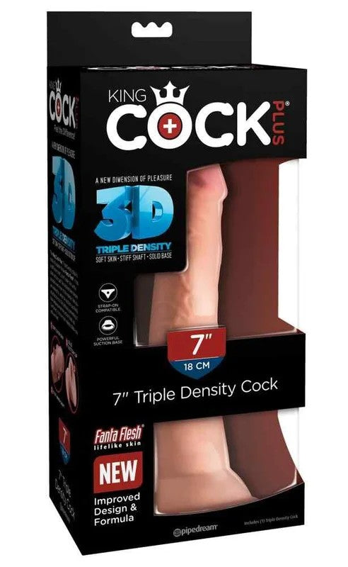 KingCockTripleDensityCockFlesh18cm