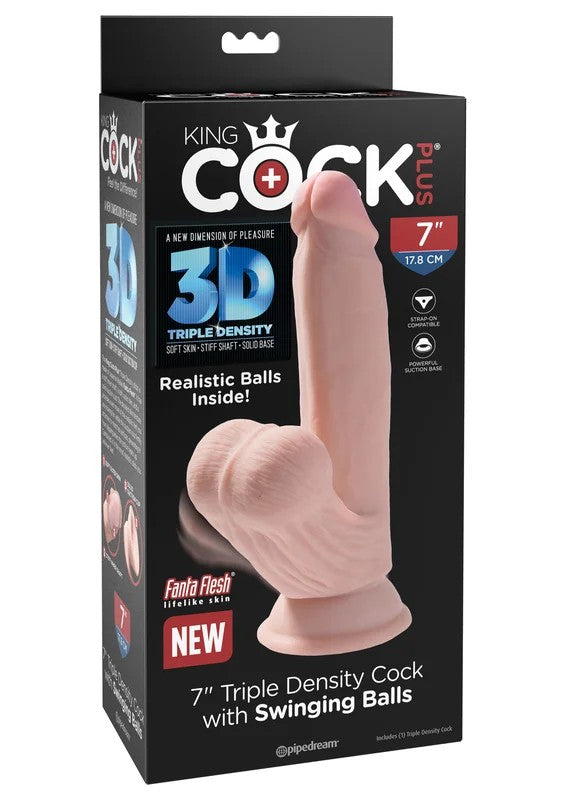 KingCockTripleDensityCockwSwingingBalls7″